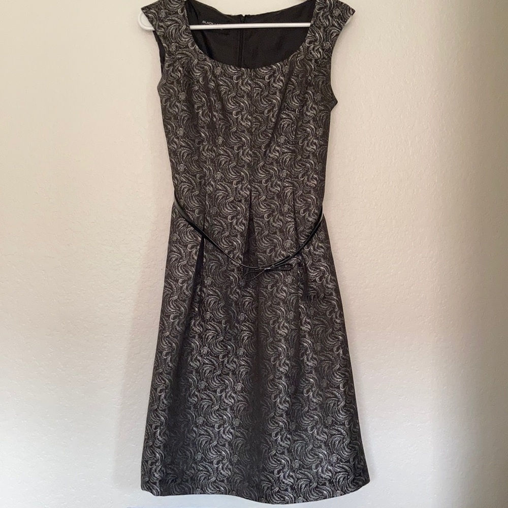 Black Label Midi Dress with Belt